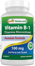 Best Naturals Vitamin B1 As Thiamine Mononitrate 100 Mg 120 Tablets (120 Count (Pack Of 2))