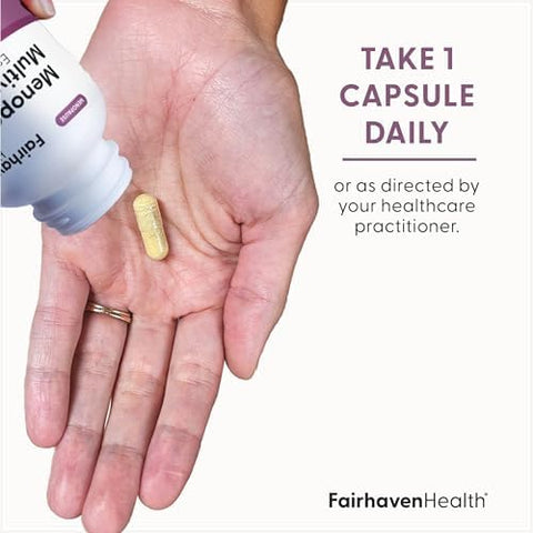 Fairhaven Health Complete Menopause Relief Nonhormonal Menopause Supplement For Women Relief From Hot Flashes Night Sweats And Mood Swings Gluten Dairy Soy Nongmo 30 Capsules