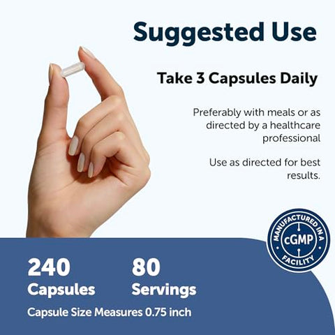 Micro Ingredients Psyllium Husk Fiber Capsules 5-In-1 240 Vegetarian Capsules Soluble Fiber Supplement For Digestive Support Probiotics Prebiotics Postbiotics & Digestive Enzymes Non-Gmo