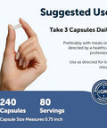 Micro Ingredients Psyllium Husk Fiber Capsules 5-In-1 240 Vegetarian Capsules Soluble Fiber Supplement For Digestive Support Probiotics Prebiotics Postbiotics & Digestive Enzymes Non-Gmo
