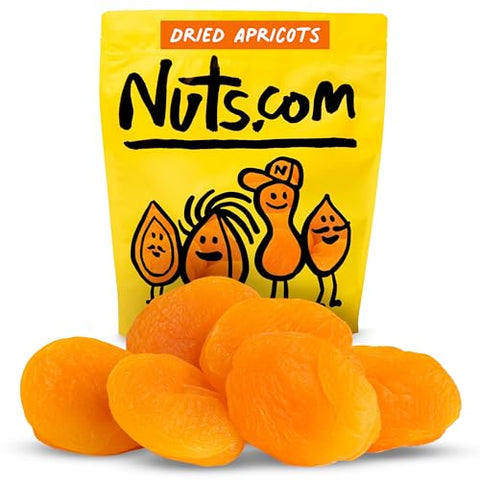 Nuts.com Ã¢â‚¬â€œ Dried Apricots Turkish Ã¢â‚¬â€œ No Sugar Added, Healthy Fruit Snack for Adults & Kids Ã¢â‚¬â€œ Naturally Plump & Juicy, Good Source of Potassium & Fiber Ã¢â‚¬â€œ Vegan, Gluten-Free, Kosher Pareve Ã¢â‚¬â€œ 2 Pound Bag