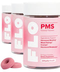 O Positiv Flo Pms Gummies For Women 30 Servings (Pack Of 3) - Proactive Pms Relief - Targets Hormonal Breakouts Bloating Cramps & Mood Swings With Chasteberry Vitamin B6 & Lemon Balm