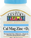 21St Century Cal Mag Zinc +D Tablets 90 Count (Pack Of 2)