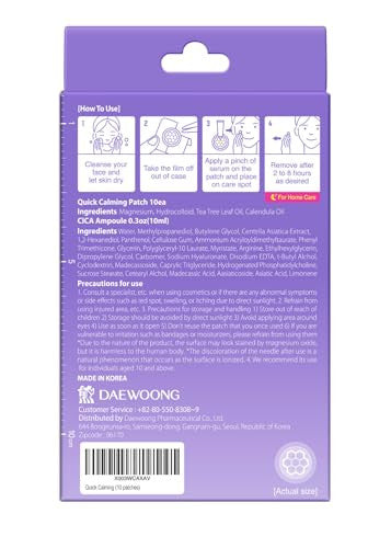 Dweasyderm Easyderm Quick Calming Magnesium Patches And Acne Treatment Tool 2-In-1 Pimple Popper