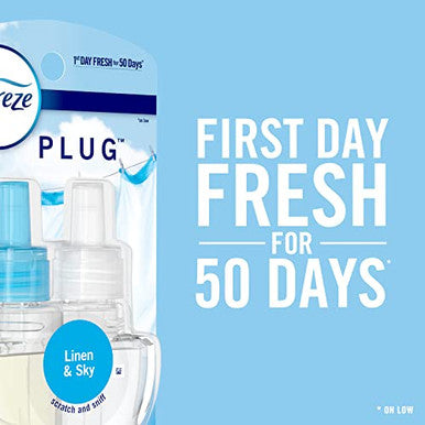 Febreze Plug Air Freshener Scented Oil Refill Downy April Fresh 1 Count