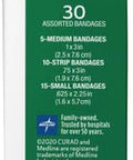 Curad Flex-Fabric Adhesive Bandages Assorted Sizes 30 Count