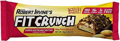 Fit Crunch Snack Size Protein Bars 6Layer Baked Bar 3G Of Sugar & Soft Cake Core (18 Peanut Butter Bars + 1 Vanilla Wafer Bar)