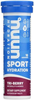 Nuun Active: Triberry Electrolyte Enhanced Drink Tablets 10 Count (Pack Of 3)