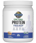 Garden Of Life - Functional Protein Stress Relief - 20G Organic Sprouted & Fermented Protein Blend - Blueberry Muffin Mood Blend For Stress Management Ashwagandha Ksm-66 Vegan - About 14 Servings