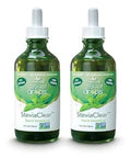 SweetLeaf Stevia Drops Liquid Sweetener, SteviaClear - 4 Fl Oz, Pack of 2 | Unflavored Sweet Drops, Organic Stevia Leaf Extract, Zero Calorie, No Erythritol, Sugar Substitute, With Dropper
