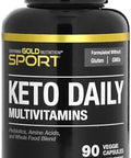 California Gold Nutrition Keto Daily Multivitamins With Green Tea 90 Veggie Capsules