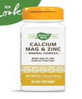 Nature's Way Calcium Magnesium Zinc 765 mg per serving Capsules, 100 Count