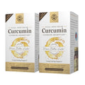 Solgar Full Spectrum Curcumin - 60 Licaps Pack Of 2 - Superior Absorption - Brain Joint & Immune Health - Non-Gmo Vegan Gluten Free Dairy Free 120 Total Servings