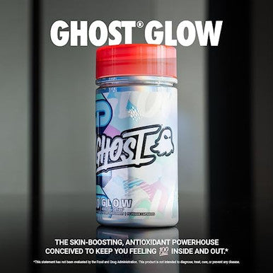 Ghost Glow Capsules: Beauty And Detox Supplement 90 Capsules Skin Boosting Hyaluronic Acid Biotin & Ltheanine For Skinboosting Support Vegan Gluten