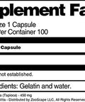 Terravita Cassava (Tapioca) - 450 Mg (100 Capsules, Zin: 519526)