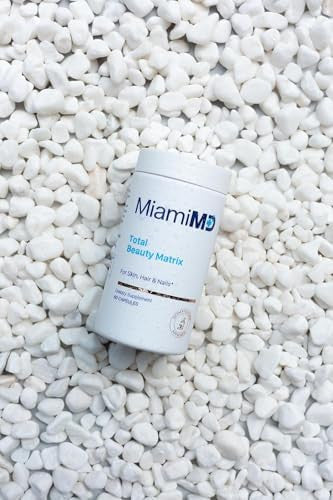 MiamiMD Total Beauty Matrix Collagen Supplements for Women Collagen Capsules with Vitamin C for Hair Skin and Nails Cruelty Free