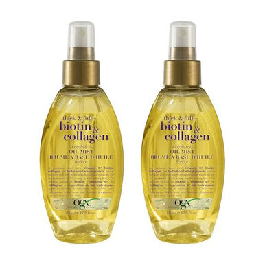 Ogx Thick and Full Biotin and Collagen Weightless Oil Mist 4 Fl Oz 2 Pack