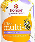 Honibe Kids Multivitamin Gummies Plus Immune Boost Honey-Based Vitamins Made in Canada Children's Chewable Gummy Vitamins 70 gummies