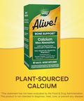 Nature'S Way Alive Calcium Max Absorption, Bone Support, Plant Source Calcium, Vitamin D3 & K2, Magnesium, 120 Tablets (Packaging May Vary)