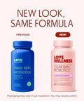 Love Wellness Clear Skin Probiotic Clear Up Hormonal Acne Pimples Redness & Pore Minimizer Skin Care With Zinc Bifidobacterium Longum & Chaste Tree Fruit Extract Acne Treatment 30 Count