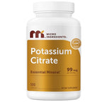 Micro Ingredients Potassium Citrate 99 Mg Per Serving 500 Capsules 1 Year Supply Daily Mineral Supplement Non-Gmo Gluten Free Soy Free