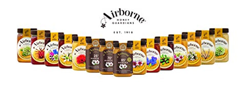 Airborne Manuka Honey (85+ Manuka Pollen) Raw and Unfiltered Premium New Zealand 100% Pure, Daily Wellness Support 17.6 oz.