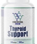 Thyroid Support - Ltyrosine, Iodine, Vitamin B12 Complex, Zinc, Selenium, Ashwagandha, Copper & More 30 Day Supply