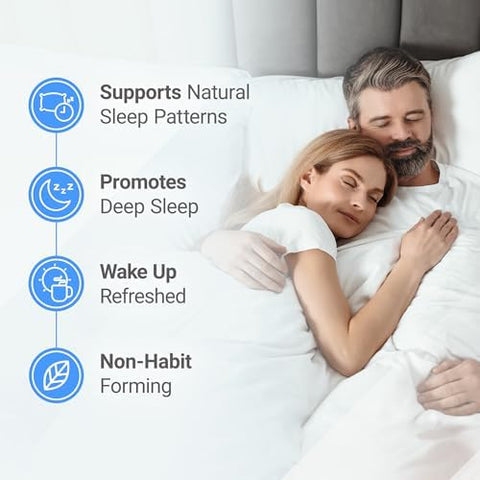 Nested Naturals Luna Melatonin Sleep Aid & Magnesium Glycinate Chelate For Improved Sleep Relaxation & Recovery (180 Capsules)