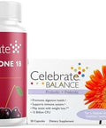 Celebrate Vitamins CelebrateONE Bariatric Multivitamin 18mg Iron and Balance Probiotic + Prebiotic Capsules Bundle Supports Digestive Health Iron Levels and Maximum Nutrient Absorption for Bariatric P