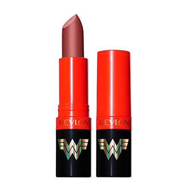 Revlon X Ww84 Wonder Woman Super Lustrous Lipstick With Vitamin E And Avocado Oil Matte Lipstick In Nude 003 0.15 Oz