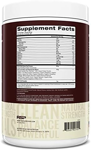 Rsp Nutrition Truefit Protein Powder (Chocolate 2 Lb) With Aminolean Pre Workout Energy (Blackberry Pomegranate 30 Servings)