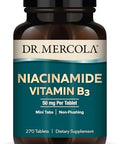 Dr. Mercola Niacinamide Vitamin B3, 90 Servings (270 Tablets), Dietary Supplement, Mini Tabs, Non-Flushing, Supports Metabolic Health, Non-Gmo