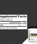 Nutrabio Taurine Powder 500G Pure Free-Form L-Taurine Amino Acid Supplement Supports Cellular Health Energy And Wellness Non-Gmo Usp Grade