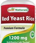 Best Naturals Red Yeast Rice 1200 Mg 60 Tablets (Citrinin )