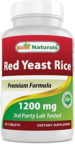 Best Naturals Red Yeast Rice 1200 Mg 60 Tablets (Citrinin )