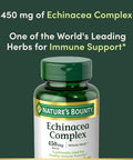 Nature'S Bounty Echinacea Complex Herbal Supplement Supports Immune Health 450 Mg 100 Capsules
