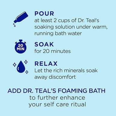 Dr Teal'S Pure Epsom SaltRestorative Minerals With MagnesiumPotassiumZinc & Essential Oils3 Lbs (Pack Of 4)