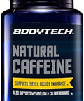 Bodytech Natural Caffeine Supports Energy, Focus & Endurance - 200 Mg (100 Tablets)