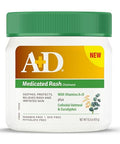 A+D Medicated Rash Ointment 1.5 Oz" Relieves Rash & Skin Irritated Skin From Poison Ivy Eczema Beard Rash Bikini Rash Dry Skin Chapped Skin Bug Bites. Made With Colloidal Oatmeal
