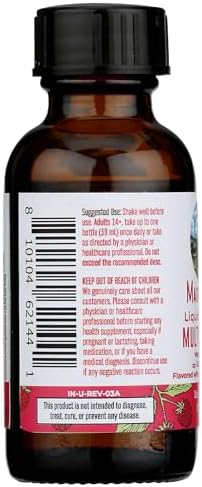 MaryruthS Multivitamin Morning Liquid Raspberry Sgl 1 Fl Oz
