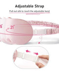 Litbear 100% 22 Momme Mulberry Silk Sleep Mask - 3D Contoured Eye Mask For Men Women Soft Breathable Sleeping Mask With Adjustable Strap Perfect Blocks Light For Sleeping (Pale Pink)