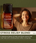 Gya Labs Stress Relief Essential Oil Blend For Diffuser & Aromatherapy - 100 Pure Natural Stress Relief Oils For Calming Diffusion Soothing & Self-Care (0.34 Fl Oz)