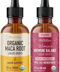 Smnutrition Hormone Balance Tincture & Liquid Maca Root Hormone Support Bundle With Liquid Herbal Complex (60 Servings) And Maca Root Extract (120 Servings)