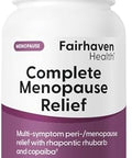 Fairhaven Health Complete Menopause Relief Nonhormonal Menopause Supplement For Women Relief From Hot Flashes Night Sweats And Mood Swings Gluten Dairy Soy Nongmo 30 Capsules
