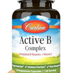 Carlson Active B Complex Energy Production Immune Function and Stress Management (120 Capsules)