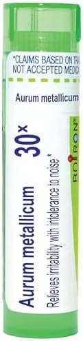 Boiron Aurum Metallicum 30X For Irritability With Intolerance To Noise 80 Pellets