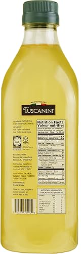 Tuscanini 100% Pure Extra Light Italian Olive Oil 33.8oz (2 Pack), Great for Cooking & Baking, Product of Italy, Certified Kosher (Including Passover)