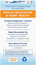 Slowmag Mg Muscle + Heart Supports Muscle Relaxation And Heart Health. Magnesium Chloride + Calcium SlowRelease Tablets Easy To Absorb And Gentle On The Stomach. 60 Count (Pack Of 2)