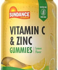 Sundance Vitamin C Gummies With Zinc For Adults 36 Count Lemon Flavor Vegan Nongmo & Gluten Supplement