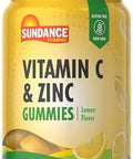 Sundance Vitamin C And Zinc Gummies 36 Count Lemon Flavor Vegan, Non-Gmo, And Gluten Supplement